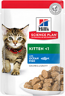 Hill's Science Plan Feline Pouch Kitten Ocean Fish с океанической рыбой, 85 гр