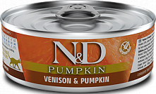 Farmina N&D Pumpkin Wet Cat с олениной и тыквой, 70 гр