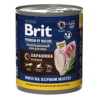 Brit Premium by Nature Консервы с бараниной и рубцом для взрослых собак всех пород, 850 гр