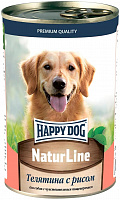 Happy Dog Natur Line Телятина с рисом для собак, 410 гр