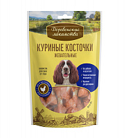 Деревенские лакомства Куриные косточки жевательные для собак, 90 гр