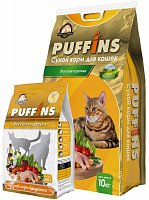 PUFFINS Вкусная курочка для взрослых кошек