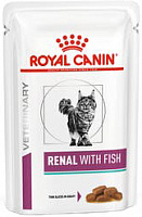 Royal Canin Veterinary Diet Pouch Renal Feline с рыбой в соусе, 85 гр