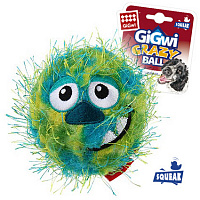 GiGwi Crazy Ball Зелёный Мячик с пищалкой, 7 см (арт.75341)