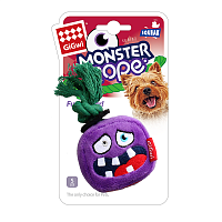 GiGwi Monster Rope Монстр с верёвкой и пищалкой, 8 см (арт.75433)