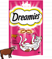 Dreamies Лакомые подушечки со вкусом говядины