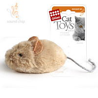 GiGwi Cat Toys Мышка со звуковым чипом, 13 см (арт.75217)