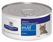 Hill's Prescription Diet m/d Feline фарш с печенью, 156 гр