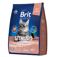 Brit Premium Cat Sterilised с лососем и курицей для стерилизованных кошек