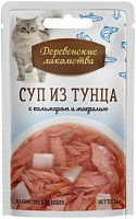 Деревенские лакомства Суп из тунца с кальмаром и макрелью, 4 шт