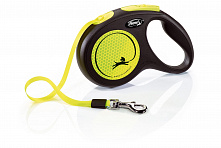 Flexi New Neon XS (лента) 3 м поводок-рулетка для животных до 12 кг