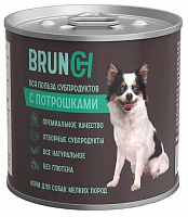 BRUNCH Влажный корм для собак мелких пород с потрошками, 240 гр