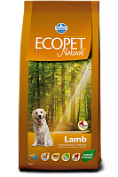 Ecopet Natural Adult Lamb Maxi с ягнёнком, 12 кг