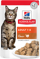 Hill's Science Plan Feline Pouch Adult Turkey с индейкой, 85 гр