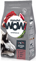 AlphaPet WOW Superpremium Для взрослых собак средних пород с говядиной и сердцем