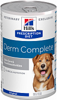 Hill's Prescription Diet Derm Compleat Влажный корм для собак при аллергии на пищу и окружающую среду, 370 гр