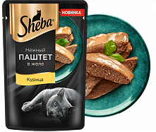 Sheba Нежный паштет в желе с курицей, 75 гр