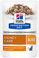 Hill's Prescription Diet Pouch k/d Feline с курицей в соусе, 85 гр