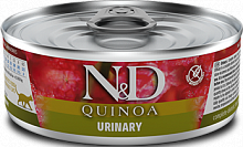 Farmina N&D Quinoa Wet Cat Urinary с уткой, 80 гр