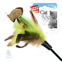GiGwi Cat Toys Дразнилка на длинном стеке, 75 см (арт.75017)