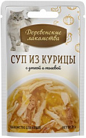 Деревенские лакомства Суп из курицы с уткой и тыквой, 4 шт