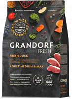 Grandorf Fresh Adult Medium & Maxi для собак средних и крупных пород с уткой
