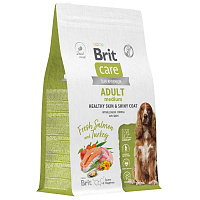 Brit Care Superpremium Dog Adult M с лососем и индейкой для взрослых собак средних пород 
