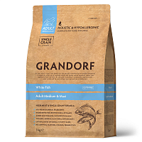 Grandorf Adult Medium & Maxi Для взрослых собак средних и крупных пород с белой рыбой