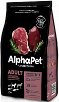 AlphaPet Superpremium Для взрослых собак средних пород с говядиной и потрошками