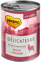 Мнямс Delicatesse Мусака по-Ираклионски Паштет из ягнёнка с овощами для собак всех пород, 400 гр