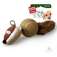 GiGwi Dog Toys Барсук с 2-мя пищалками, 32 см (арт.75075)
