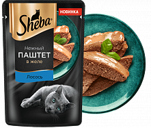 Sheba Нежный паштет в желе с лососем, 75 гр