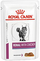Royal Canin Veterinary Diet Pouch Renal Feline с курицей в соусе, 85 гр