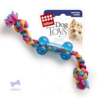 GiGwi Dog Toys Косточка на верёвке, 26 см (арт.75252)
