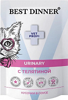 Best Dinner Urinary Влажный корм для кошек с телятиной, 85 г
