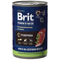 Brit Premium by Nature Консервы с телятиной для щенков всех пород, 410 гр
