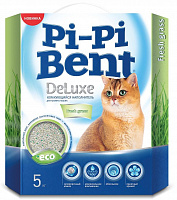 Pi-Pi Bent DeLuxe Fresh Grass Комкующийся наполнитель с ароматом свежескошенной травы, 5 кг