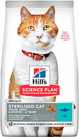Hill's Science Plan Sterilised Cat для молодых стерилизованных кошек и кастрированных котов с тунцом