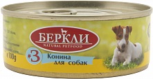 Беркли #3 Конина для собак всех стадий жизни, 100 гр