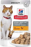 Hill's Science Plan Feline Pouch Sterilised Chicken с курицей, 85 гр