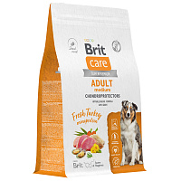 Brit Care Superpremium Dog Adult M с индейкой для взрослых собак средних пород 