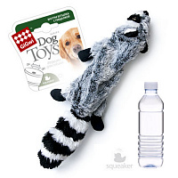 GiGwi Dog Toys Шкурка енота с бутылкой и отключаемой пищалкой, 52 см (арт.75270)