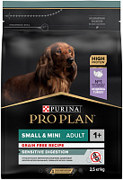 Purina Pro Plan OptiDigest Grain Free Formula Small & Mini Adult с индейкой
