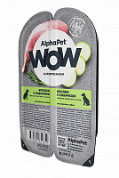 AlphaPet WOW Superpremium Кролик с кабачком нежные ломтики в соусе для взрослых собак, 85 г