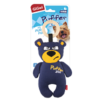 GiGwi Puffer Zoo Медведь с пищалкой, 26 см (арт.75500)