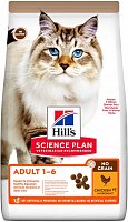 Hill's Science Plan No Grain Adult Для взрослых кошек с курицей, 1.5 кг